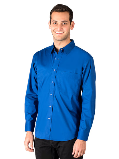 Men's 1-Pocket Superblend Untucked Shirt - BG7268 - Royal