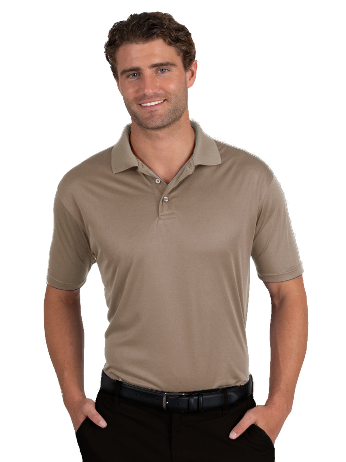 Men's Pocketless Titan Value Polo - BG7300 - Tan