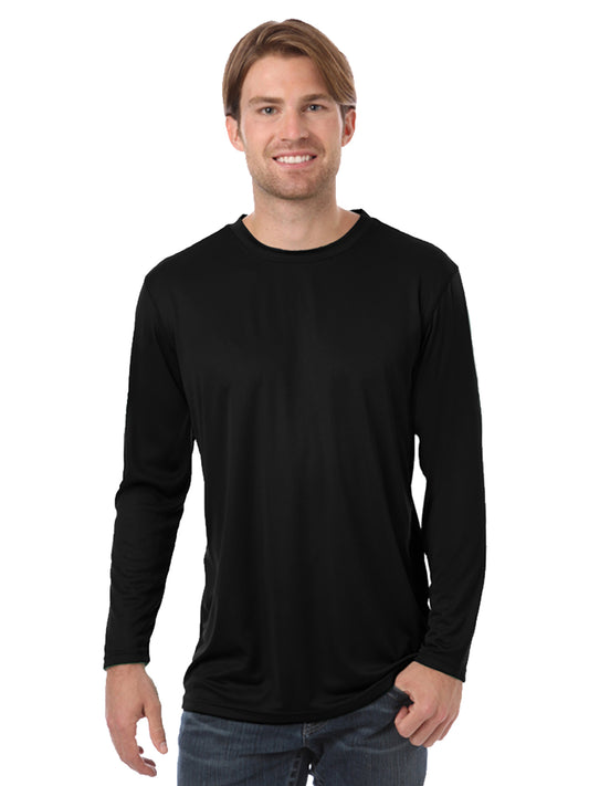 Men's Pocketless Value Long Sleeve Tee - BG7303 - Black