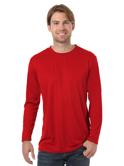 Men's Pocketless Value Long Sleeve Tee - BG7303 - Red