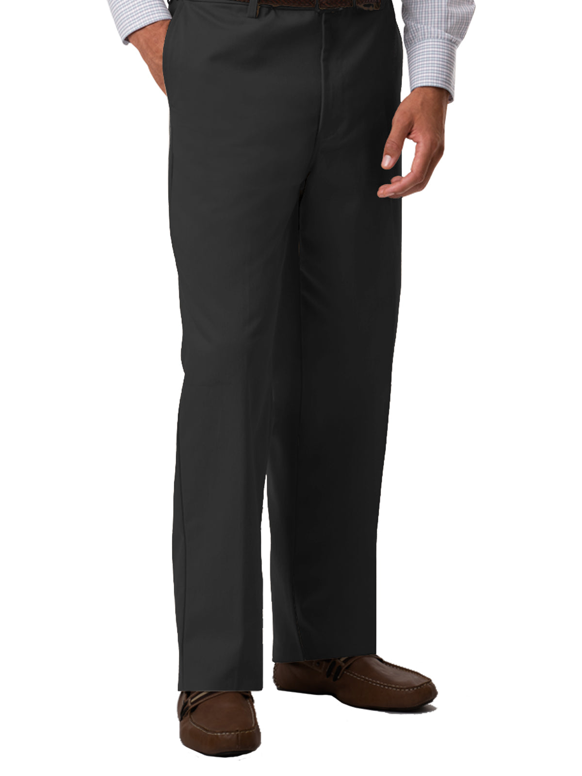 Men's 4-Pocket Scotchgard Flat Front Pant - BG8001P - Black
