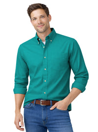 Men's 1-Pocket Cotton Twill Shirt - BG8213 - Jade
