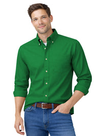 Men's 1-Pocket Cotton Twill Shirt - BG8213 - Kelly