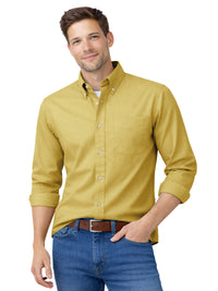 Men's 1-Pocket Cotton Twill Shirt - BG8213 - Maize