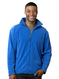 Men's 2-Pocket Micro Fleece Full Zip Jacket - BG9951 - Polar Blue