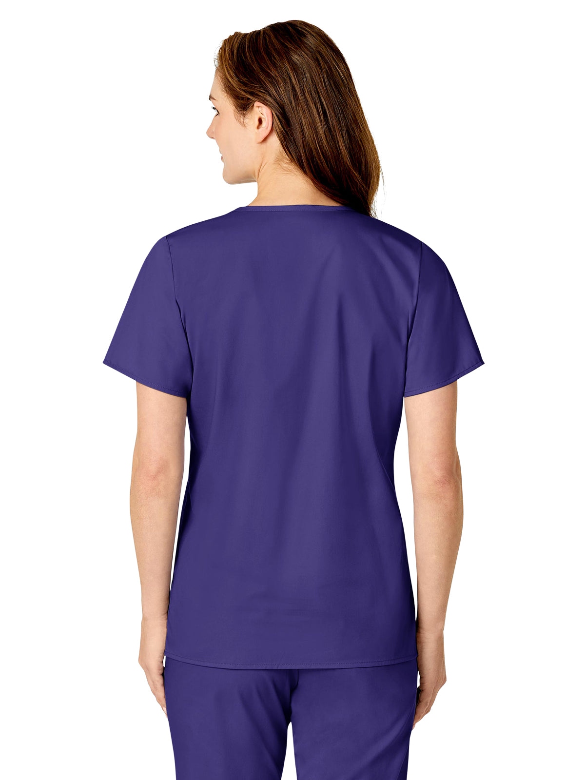 Women's Three-Pocket Mock Wrap Top - 102 - Grape