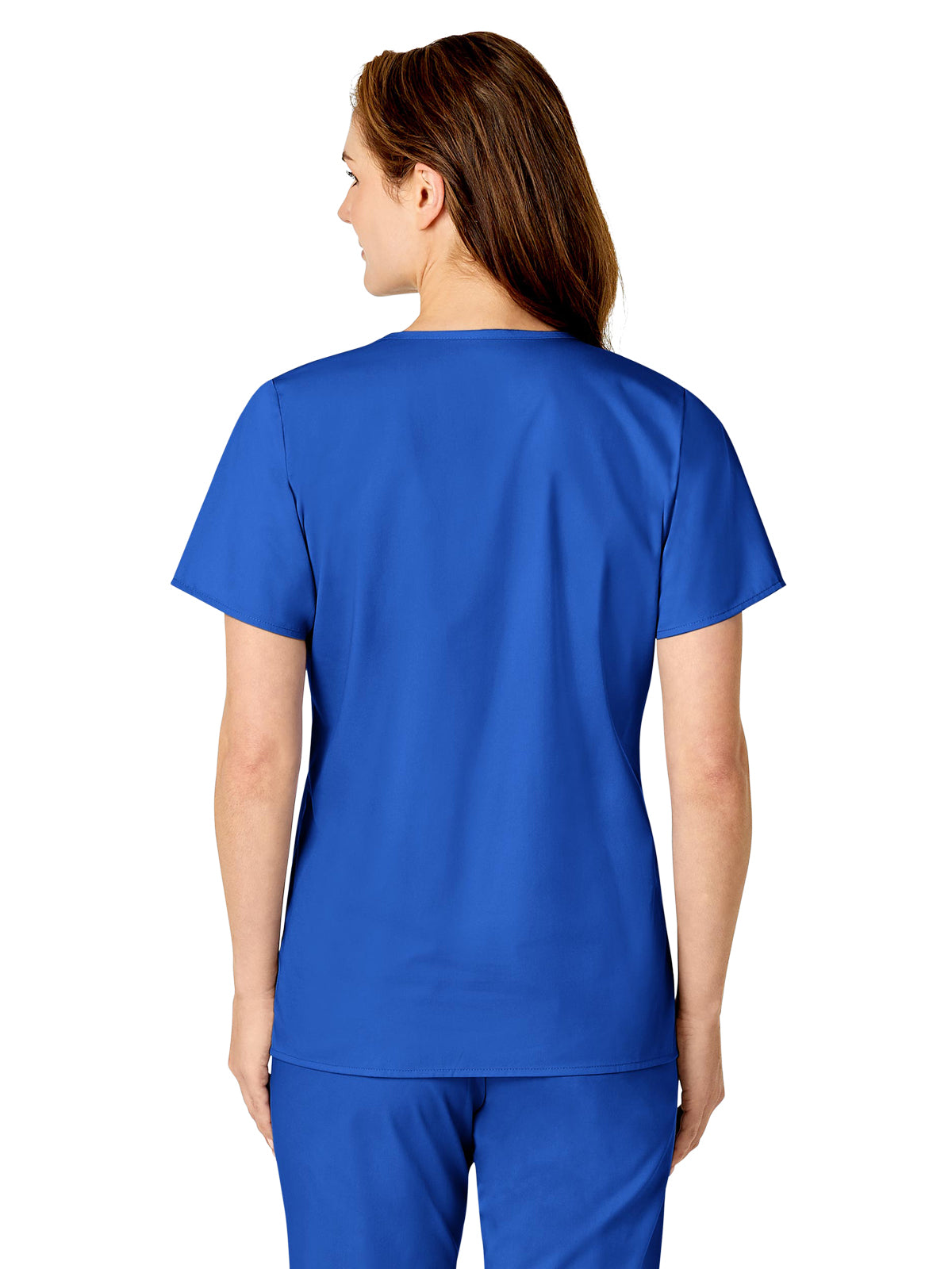 Women's Three-Pocket Mock Wrap Top - 102 - Royal