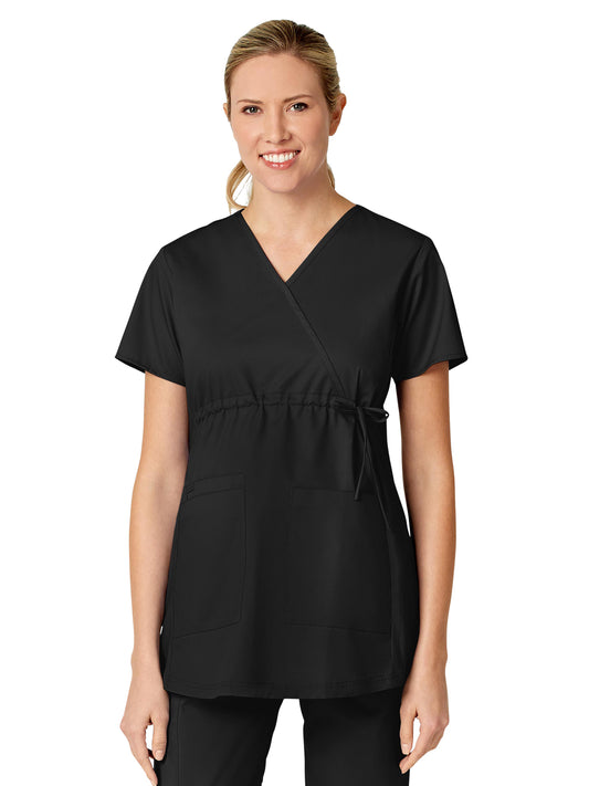 Women's Four-Pocket Maternity Fit Top - 145 - Black