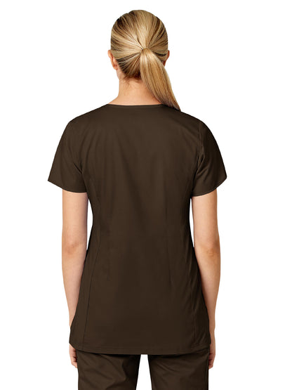 Women's Four-Pocket Maternity Fit Top - 145 - Chocolate