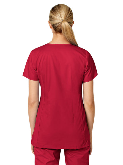 Women's Four-Pocket Maternity Fit Top - 145 - Red