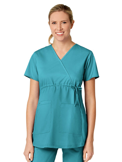 Women's Four-Pocket Maternity Fit Top - 145 - Teal