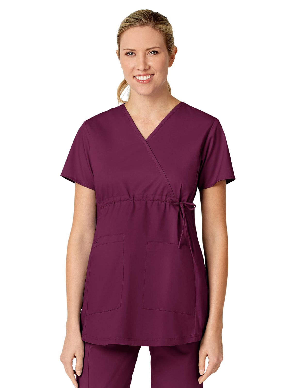 Women's Four-Pocket Maternity Fit Top - 145 - Wine