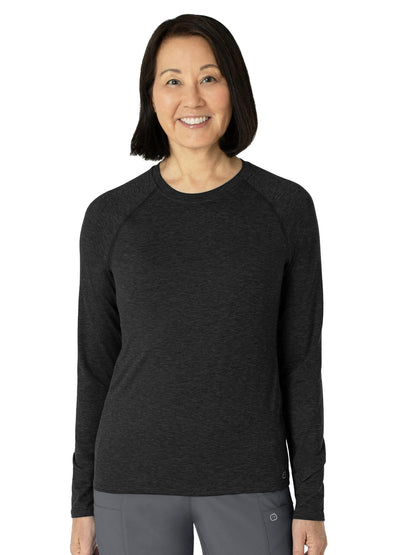 Women's Watch Window Long Sleeve Underscrub Tee - 2139 - Pewter Heather