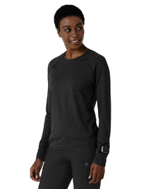 Women's Watch Window Long Sleeve Underscrub Tee - 2139 - Pewter Heather