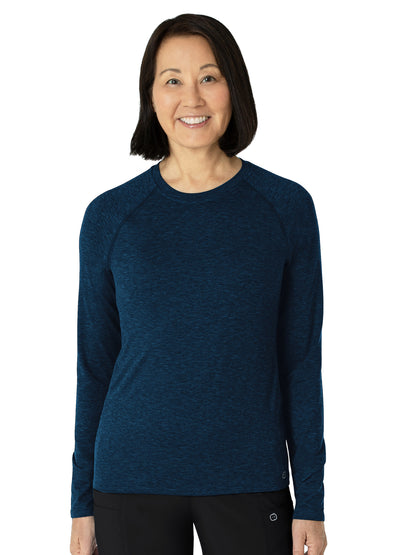 Women's Watch Window Long Sleeve Underscrub Tee - 2139 - Royal Heather