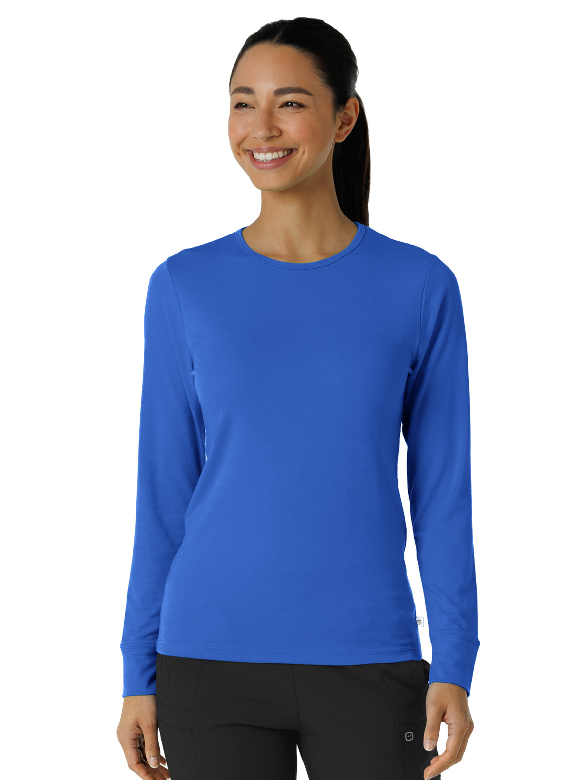 Women's Essential Layer Long Sleeve Underscrub Tee - 2189 - Royal
