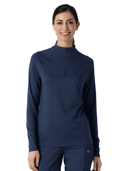 Women's Watch Window Quarter Zip Top - 2239 - Navy