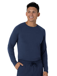 Men's Essential Layer Long Sleeve Scrub Top - 2390 - Navy