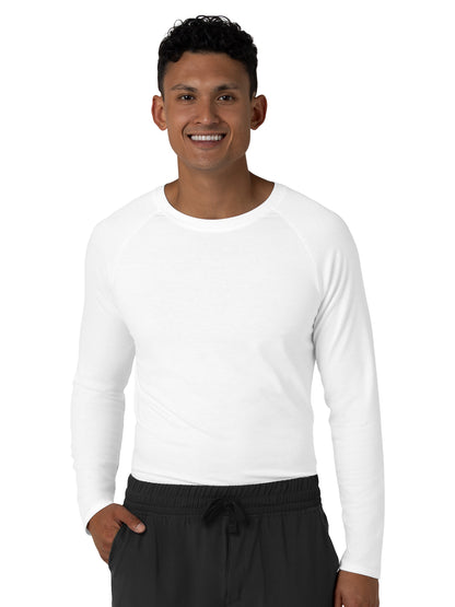 Men's Essential Layer Long Sleeve Scrub Top - 2390 - White