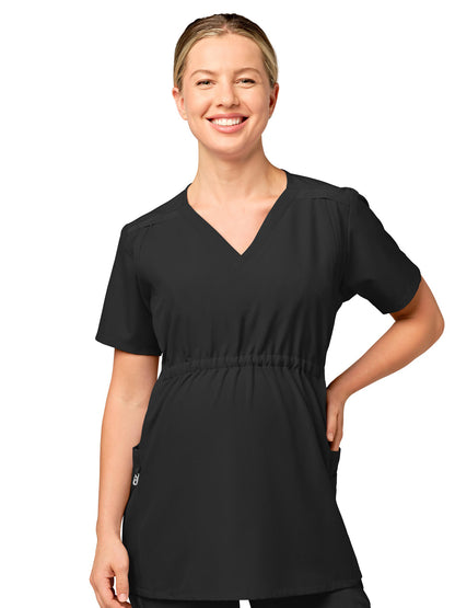 Women's Five-Pocket Maternity Top - 4555 - Black