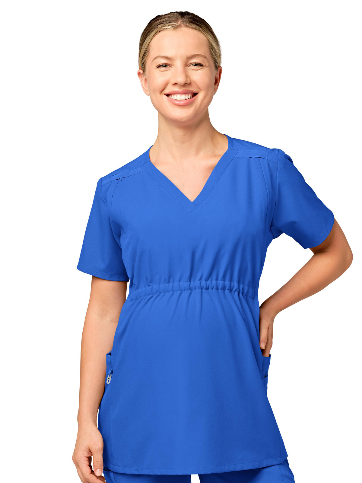 Women's Five-Pocket Maternity Top - 4555 - Royal