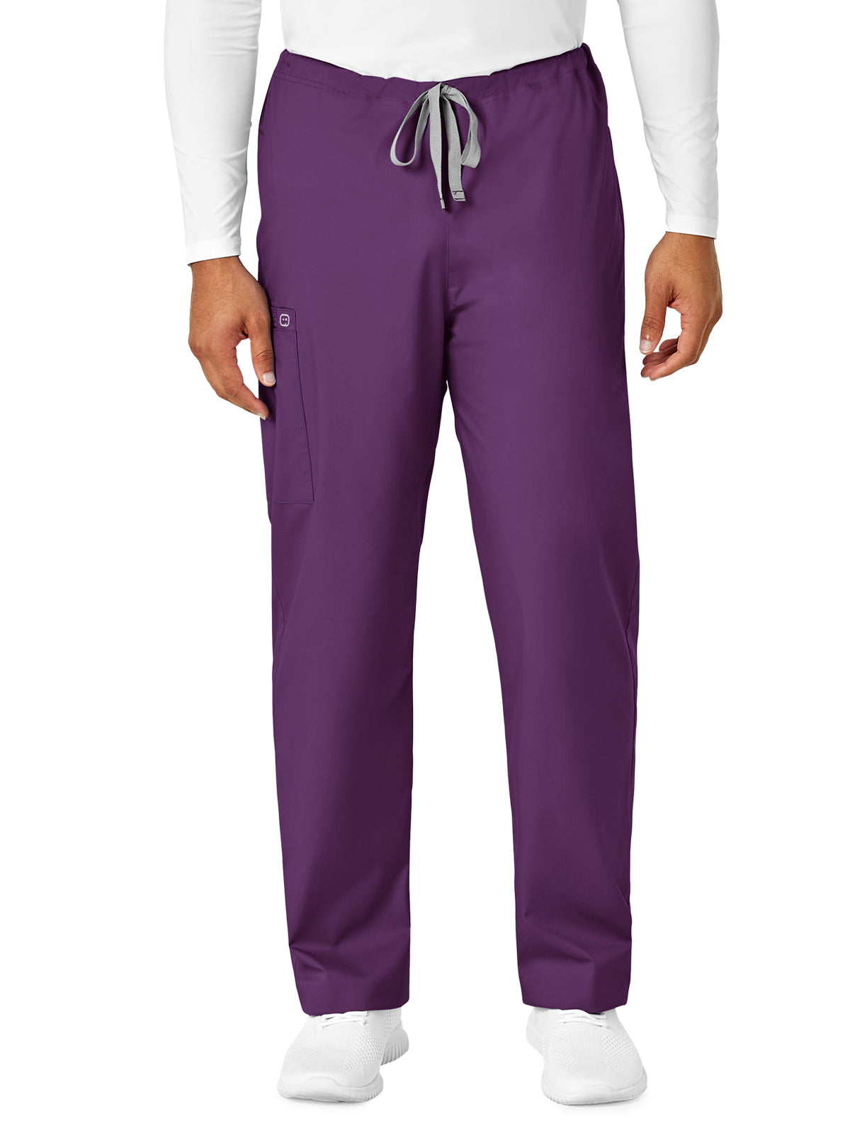 Unisex Four-Pocket Drawstring Cargo Pant - 500 - Eggplant