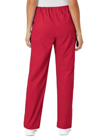 Unisex Four-Pocket Drawstring Cargo Pant - 500 - Red