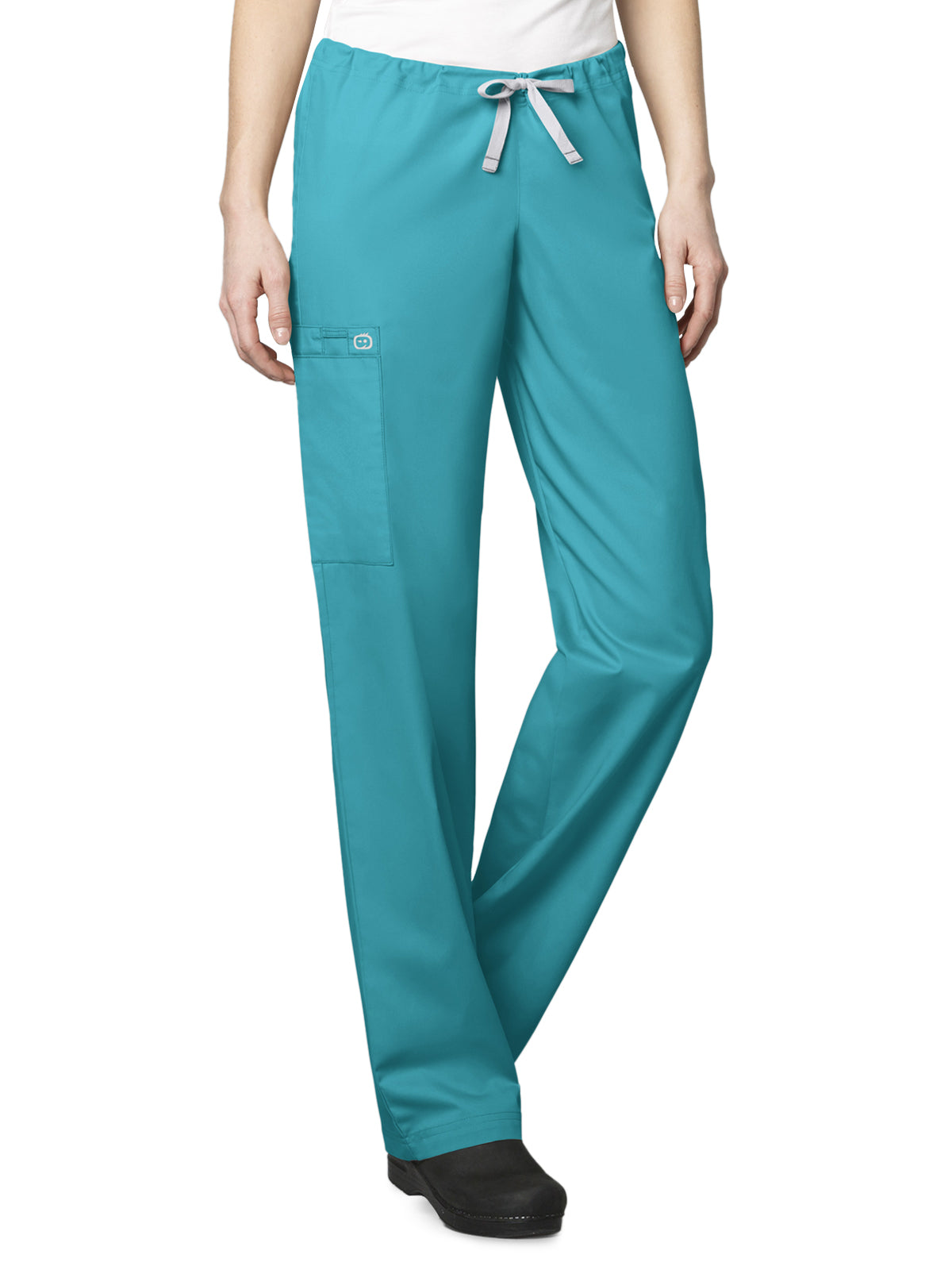 Unisex Four-Pocket Drawstring Cargo Pant - 500 - Teal