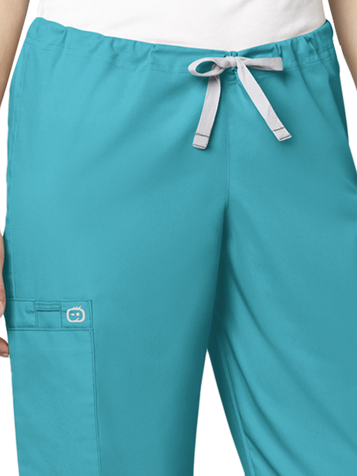 Unisex Four-Pocket Drawstring Cargo Pant - 500 - Teal