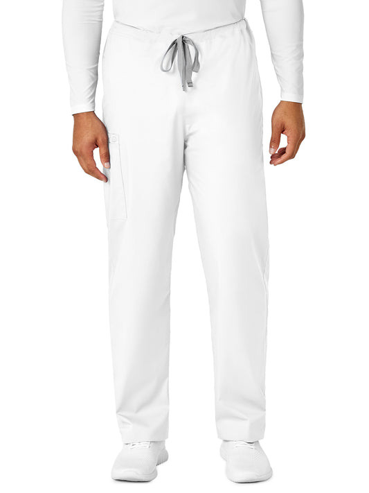 Unisex Four-Pocket Drawstring Cargo Pant - 500 - White