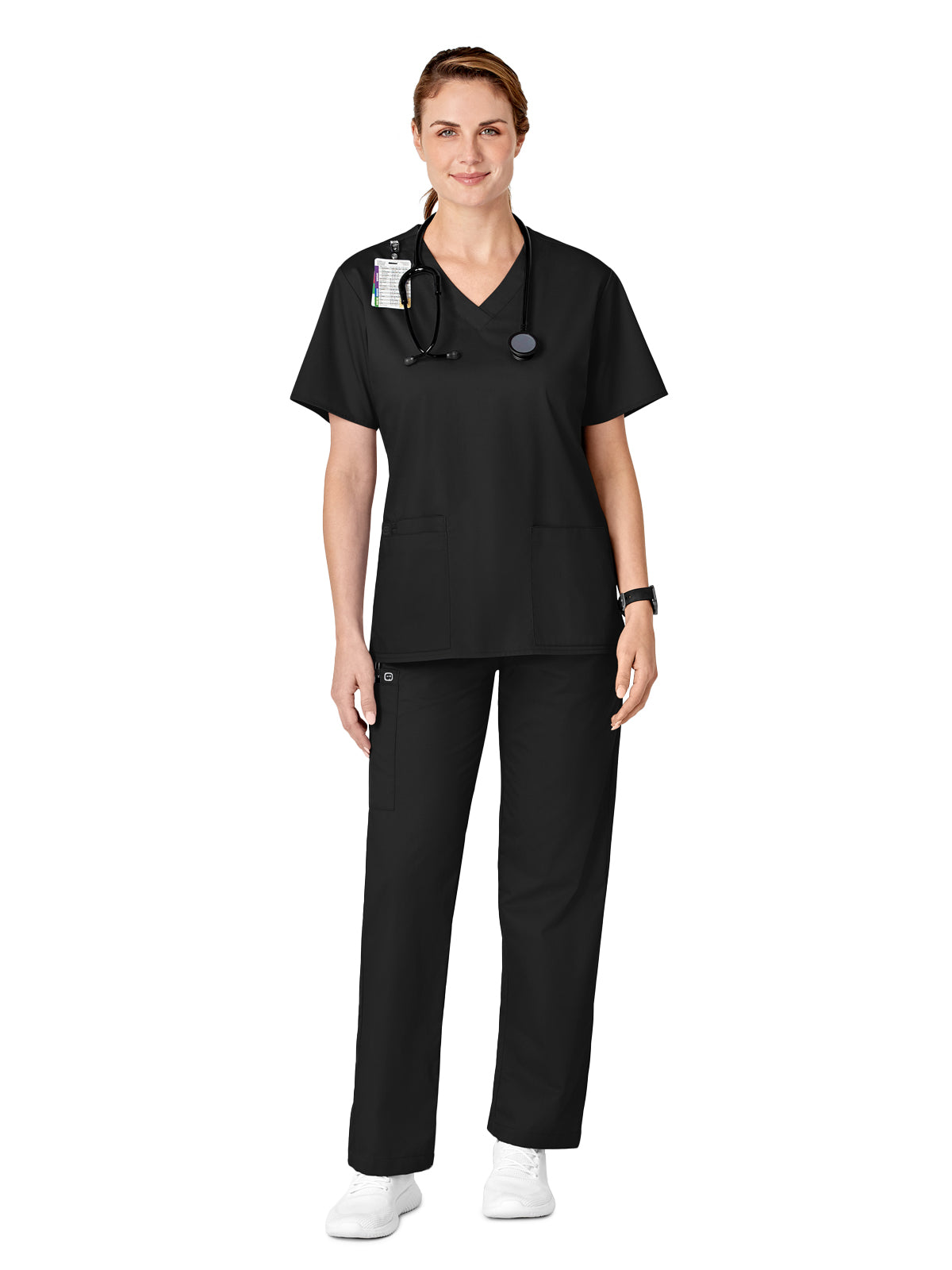 Women's Five-Pocket Pull-On Cargo Pant - 501 - Black