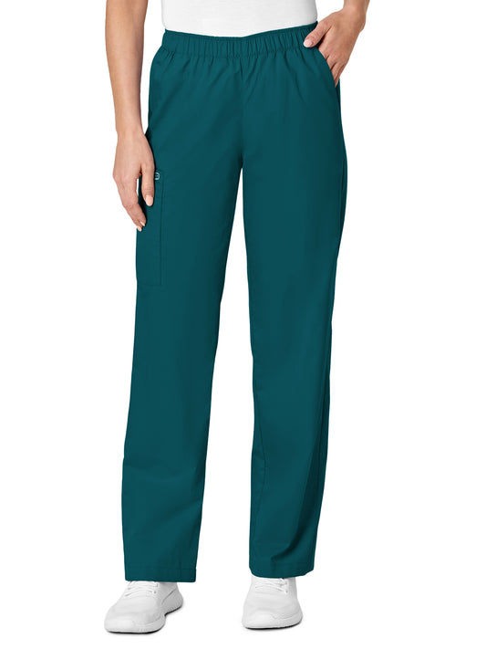 Women's Five-Pocket Pull-On Cargo Pant - 501 - Caribbean