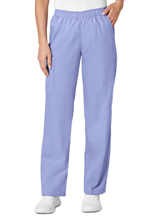 Women's Five-Pocket Pull-On Cargo Pant - 501 - Ceil Blue