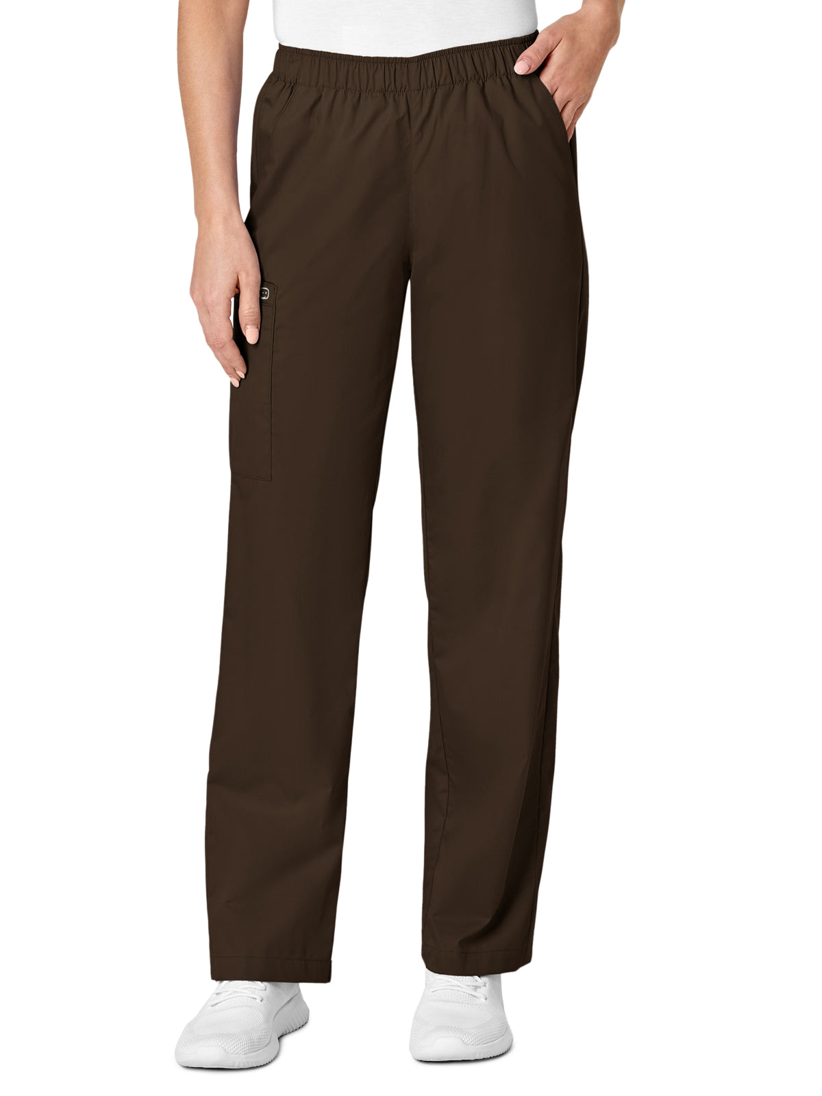 Women's Five-Pocket Pull-On Cargo Pant - 501 - Chocolate