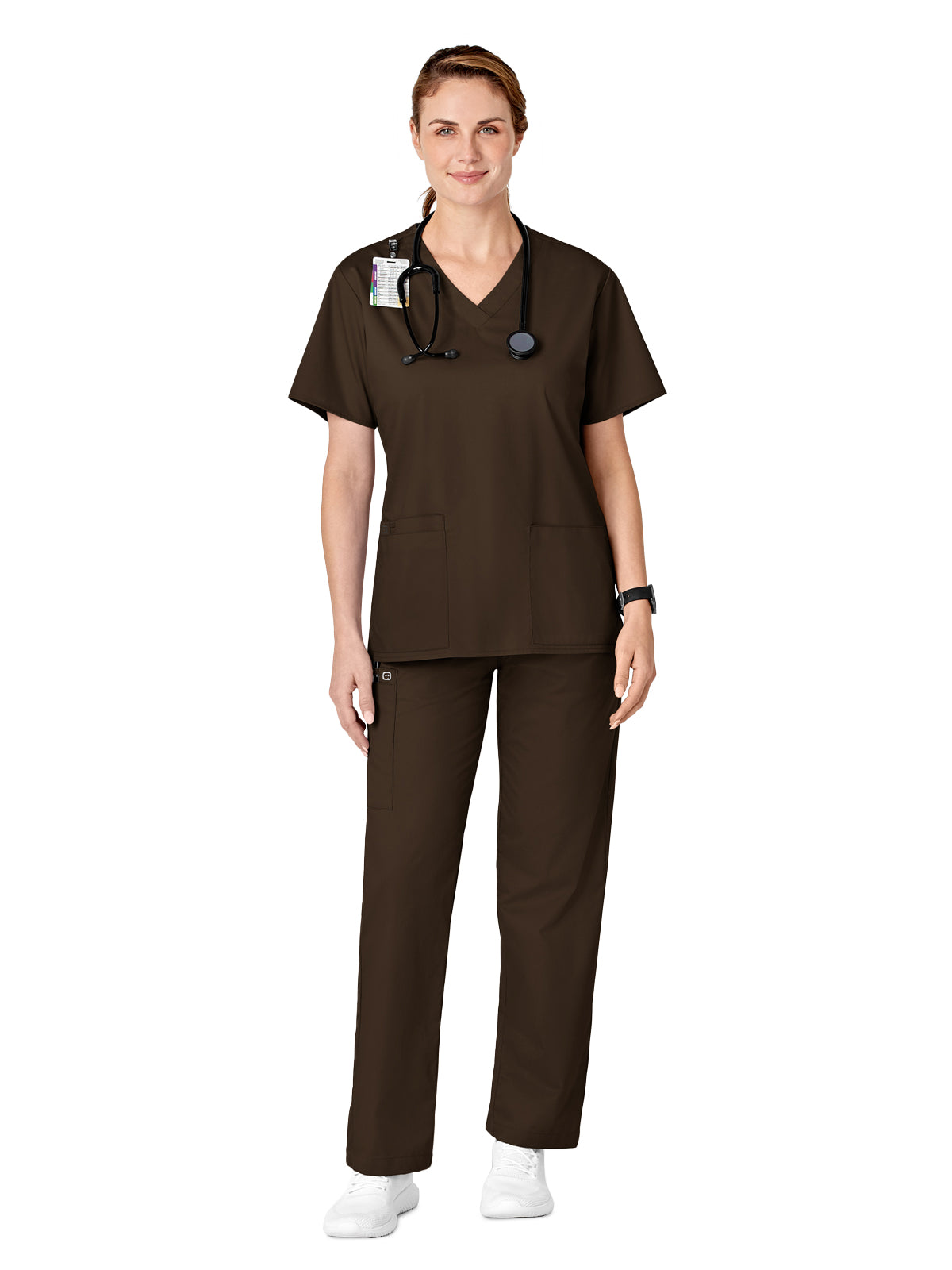 Women's Five-Pocket Pull-On Cargo Pant - 501 - Chocolate