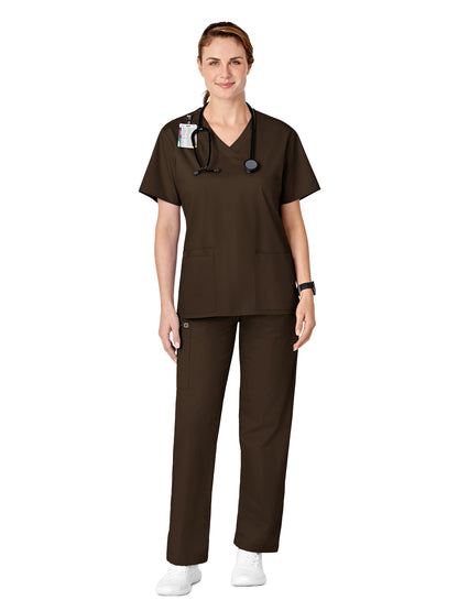 Women's Five-Pocket Pull-On Cargo Pant - 501 - Chocolate