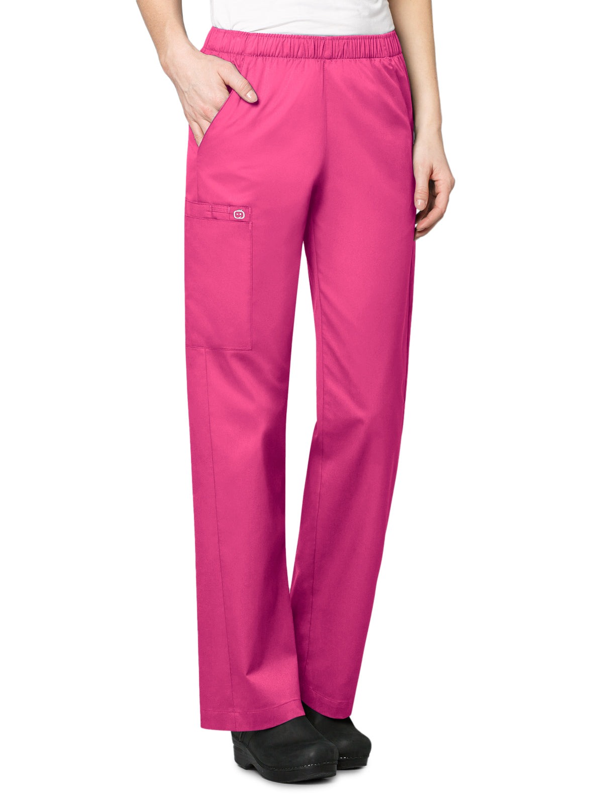 Women's Five-Pocket Pull-On Cargo Pant - 501 - Fuchsia