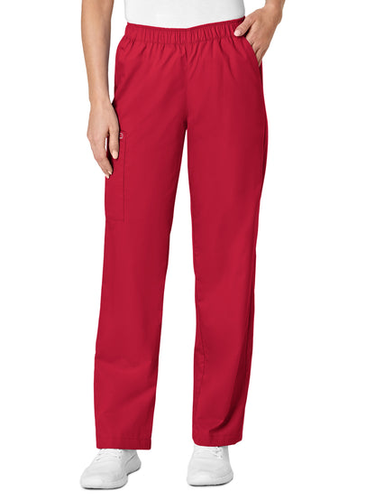 Women's Five-Pocket Pull-On Cargo Pant - 501 - Red