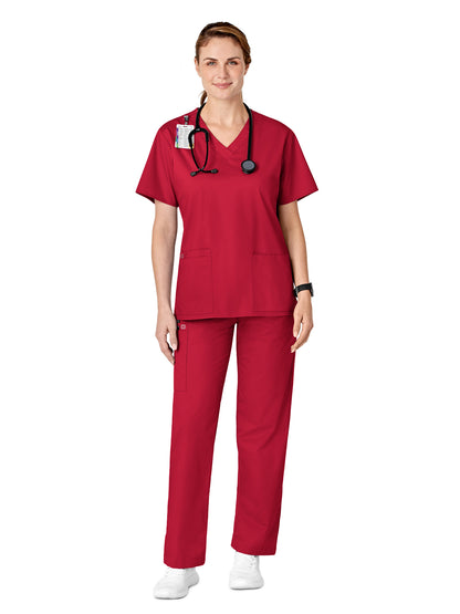 Women's Five-Pocket Pull-On Cargo Pant - 501 - Red