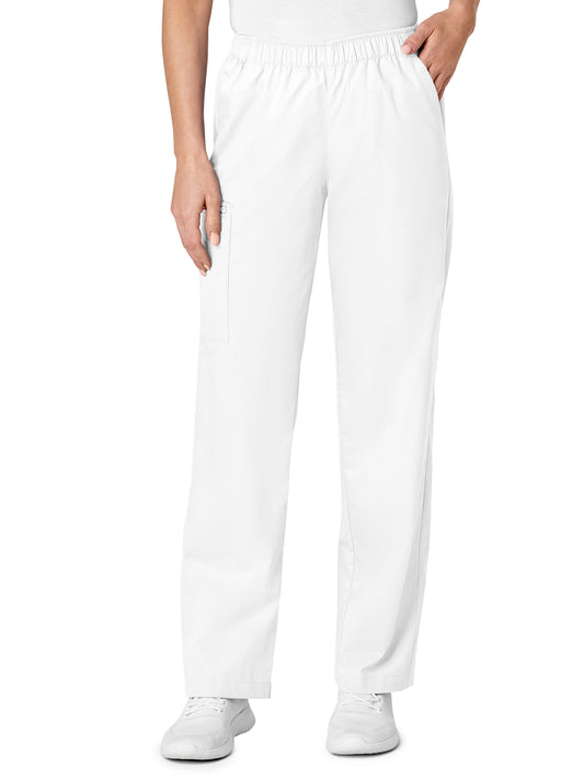 Women's Five-Pocket Pull-On Cargo Pant - 501 - White