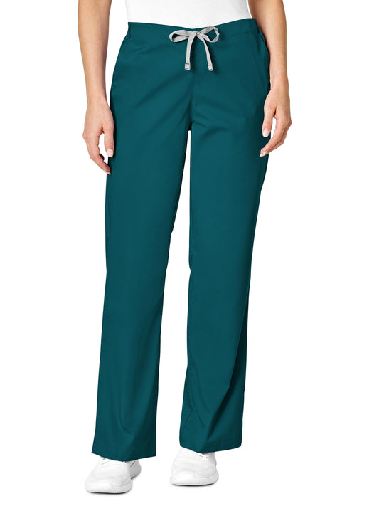 Women's Four-Pocket Flare Leg Pant - 502 - Caribbean