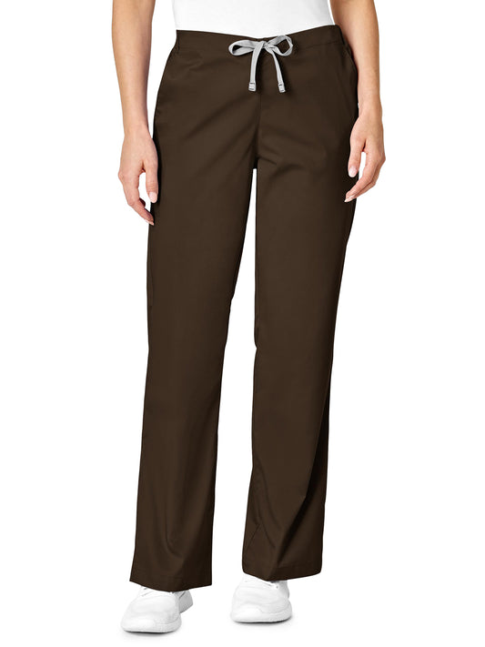 Women's Four-Pocket Flare Leg Pant - 502 - Chocolate