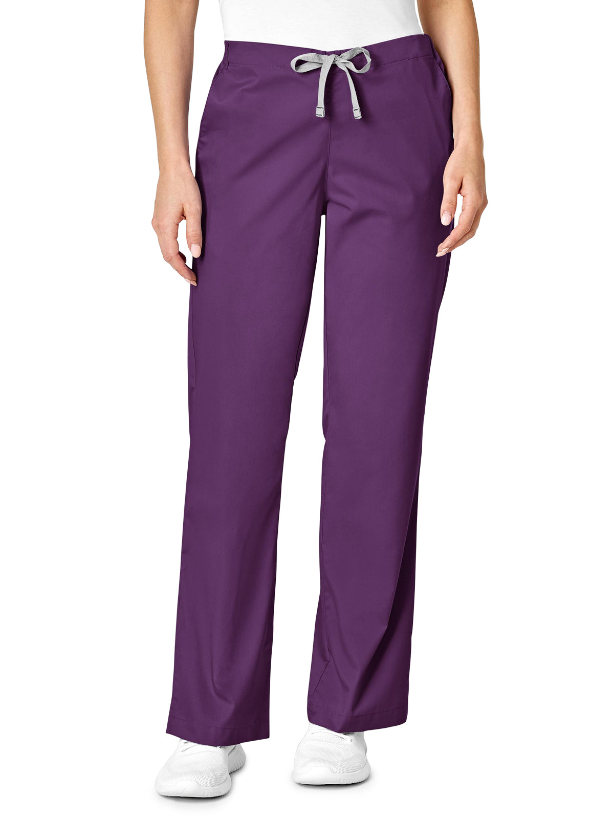 Women's Four-Pocket Flare Leg Pant - 502 - Eggplant