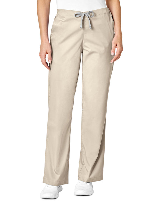 Women's Four-Pocket Flare Leg Pant - 502 - Khaki