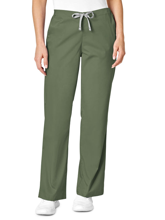 Women's Four-Pocket Flare Leg Pant - 502 - Olive