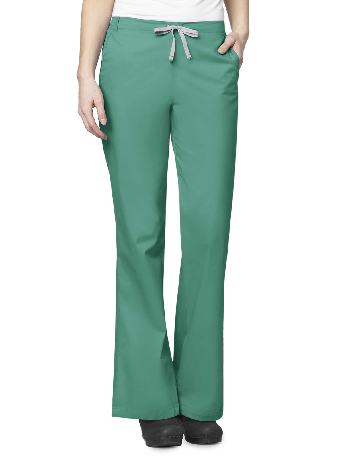 Women's Four-Pocket Flare Leg Pant - 502 - Surgical Green