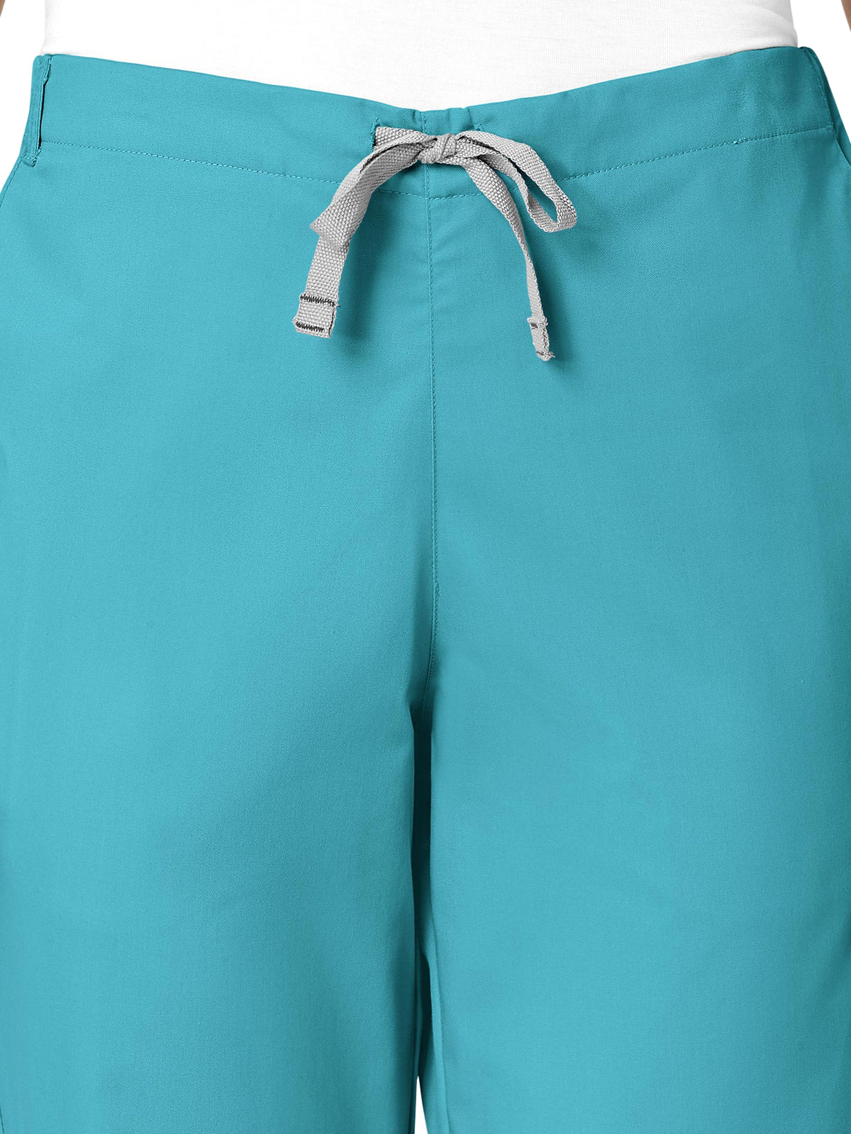 Women's Four-Pocket Flare Leg Pant - 502 - Teal