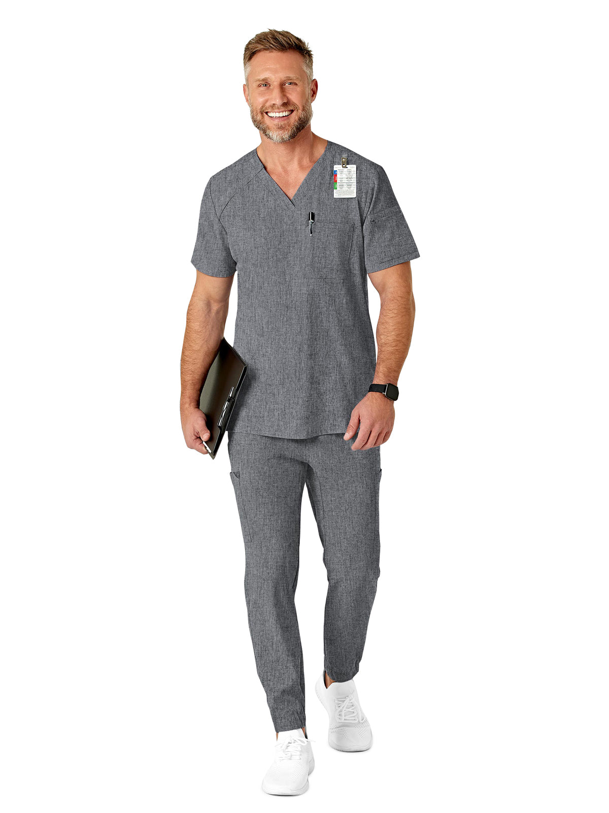 Men's Eight-Pocket Jogger Pant - 5034 - Grey Heather