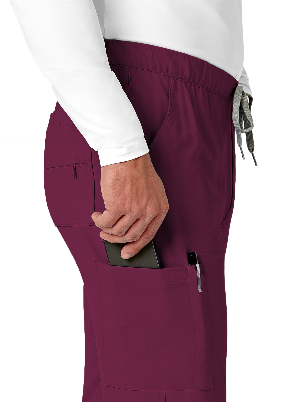 Men's Eight-Pocket Jogger Pant - 5034 - Wine