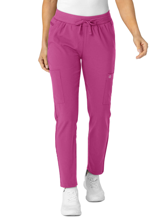 Women's Eight-Pocket Flex-N-Reach Track Pant - 5045 - Raspberry